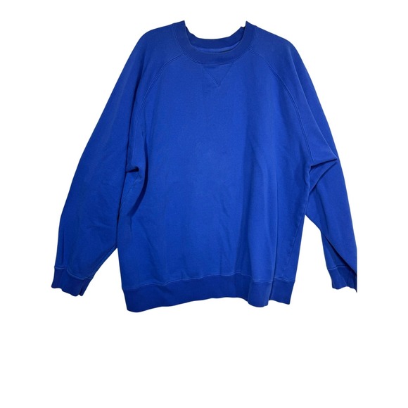 Gap Vintage Solid Blue Crewneck Long‎ Sleeve Basic Sweatshirt Size XL - Picture 1 of 6